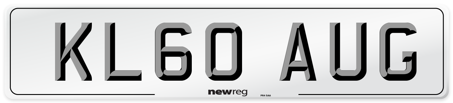 KL60 AUG Number Plate from New Reg